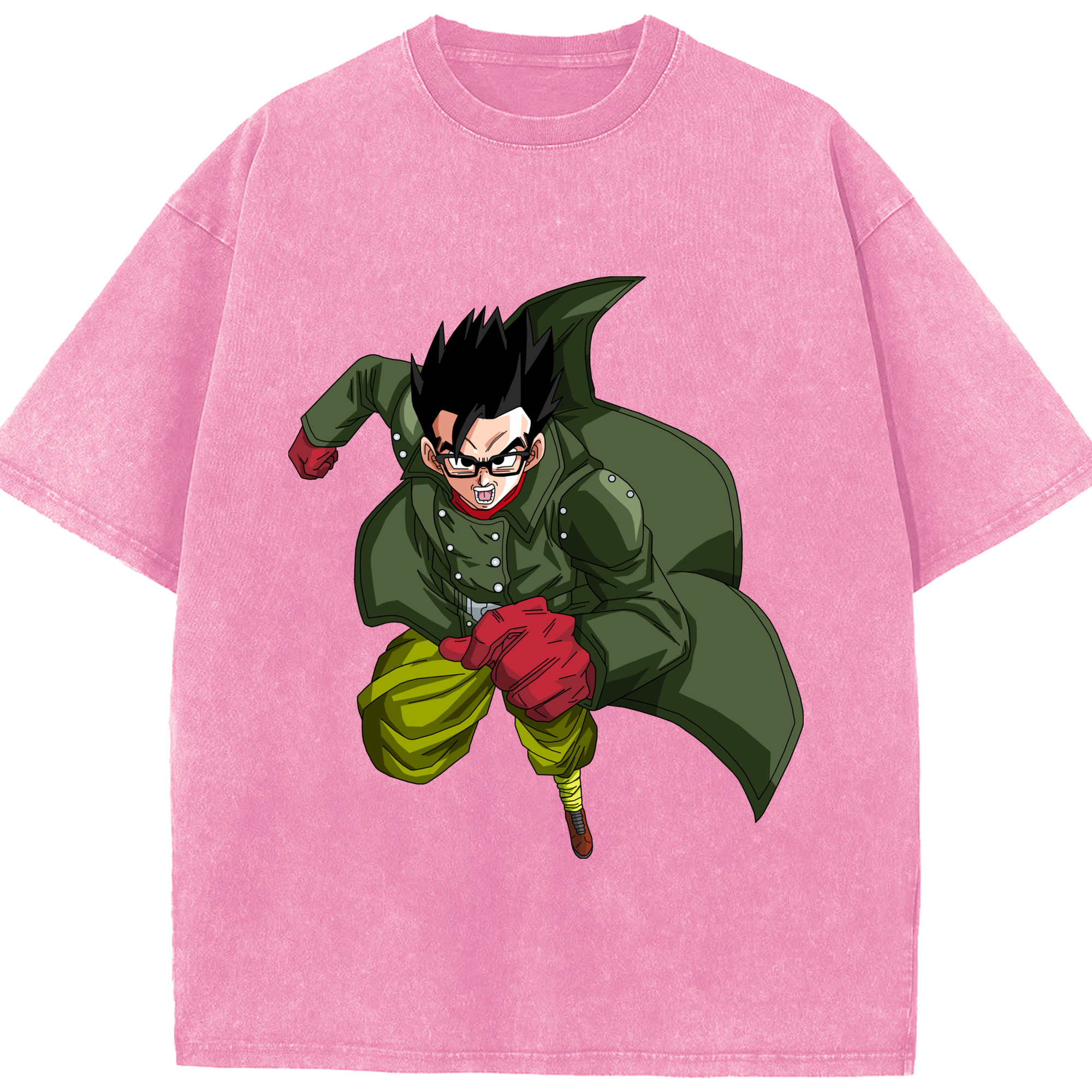 （画像用） ドラゴンボール 孫 悟飯（そんごはん）DRAGON BALL Son Gohan 綿100% ヴィンテージ風 半袖Tシャツ（フロントプリント）